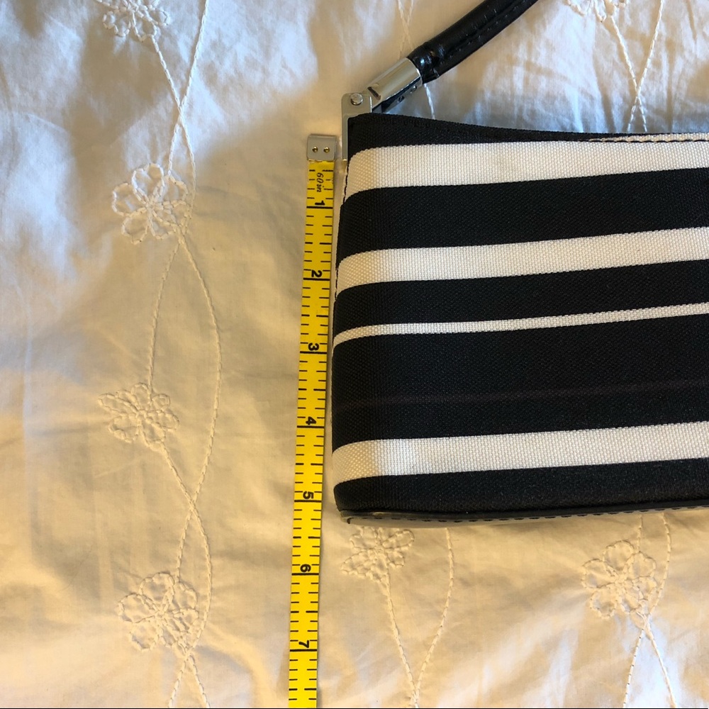 🤎 Cute Black/Ivory/Brown Fabric ‘Designer’ Purse - Picture 8 of 8